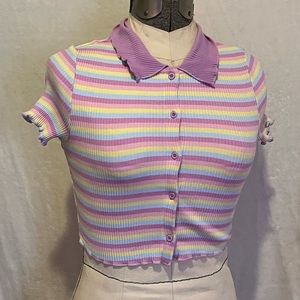Multicolored crop top